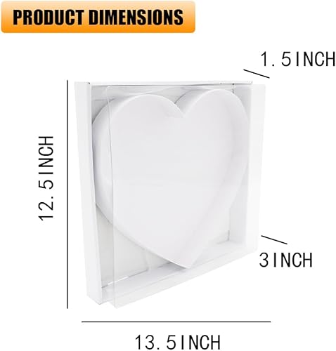 Miniatura 2 de 12" Carta de cartón rellenable Charcutería Regalo Cupcake Caja Con Cubierta Dulces Embalaje (corazón)