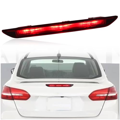 KEEGTBOX High Mount Stop Lamp LED Third Brake Light Compatible with Ford Focus Sedan 2012 2013 2014 2015 2016 2017 2018 Rear Center LED 3rd Brake light Replacement