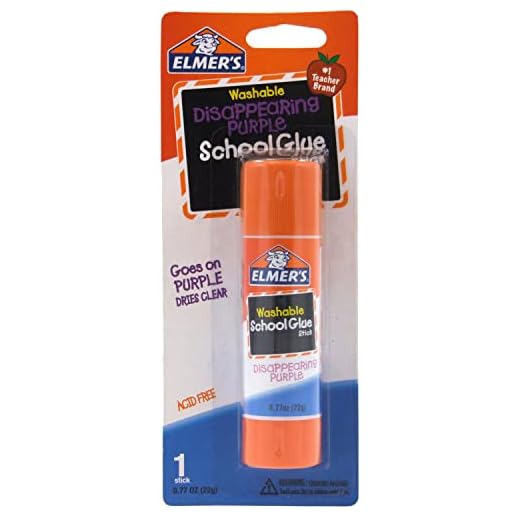 Elmer's Disappearing Purple School Glue Stick, 0.77 oz, Single Stick (E523)