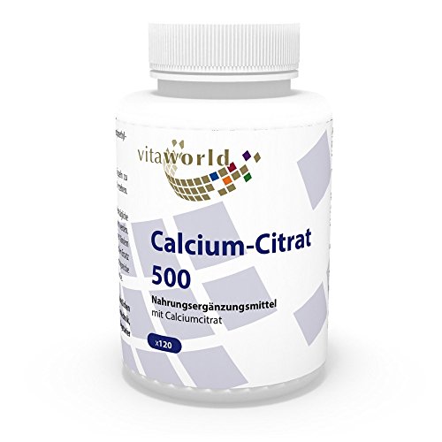 vitaworld Calcium-Citrat 500 Kapseln, 120 St. Kapseln Cover