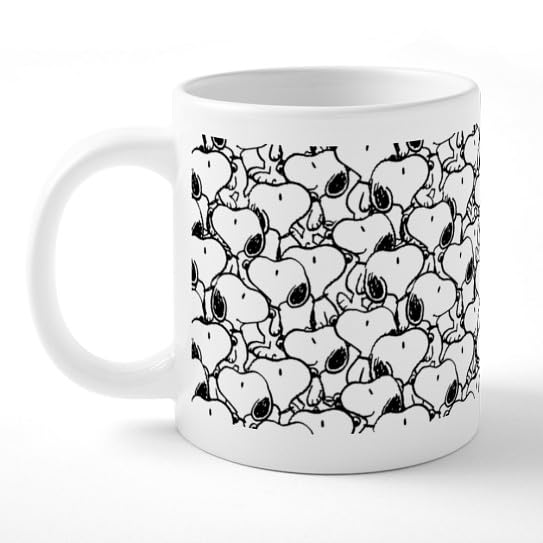 Taza mega de cerámica 20 oz con diseño Snoopy miniatura 1