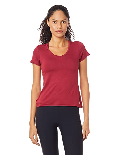 Blusa, Baby Look Decote V, Enfim, Vermelho, M, Feminino