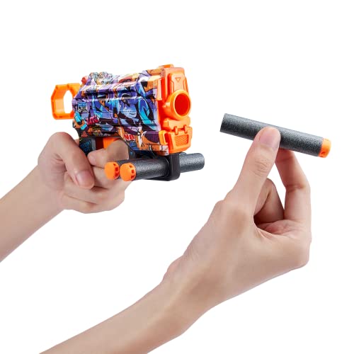 XShot Skins Menace - Graffiti & US Army (4 Pack + 24 Darts) by ZURU, Easy Reload, Air Pocket Dart Technology, Toy Foam Dart Blaster for Kids, Teens, Adults, Frustration Free Packaging