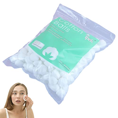 Cotton Wool Balls - White Cotton Balls for Baby - Makeup Cleaning Tool Absorbent Lightweight for Household Needs Skin Prep Wound Cleansing Everyday