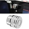 Chrome Volume Control Knob,Volume Dial Tuner Control Knob Cap Stereo Knobs Rotary Switch Button Cover Accessories for Corvette C8 Stingray Z51 2020+ and for C8 Z06 2023+/E-Ray 2024+ (Style 2)