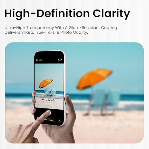 Image of CASEGEAR Clear Pro Camera Lens Protector Compatible With iPhone 17 Pro | HD Clarity | Scratch Resistant | Complete Coverage | Easy Installation | Silver