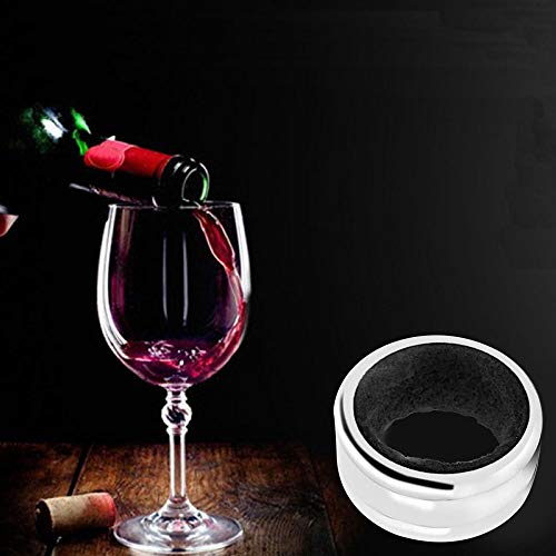 Etsamor 4Pcs Wine Bottle Collars Stainless Steel Wine Bottle Drip Collar Restaurant Household Anti Overflow Wine Stop Accessories #TOP5