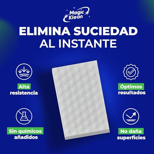 Image of Magic Cleaning Sponge Pack of 5 | High Density Melamine Foam Eraser | Removes Tough Stains, Oil & Dirt | Multi-Purpose Cleaner for Kitchen, Bathroom, Walls, Shoes & Car | No Chemical, Just Water