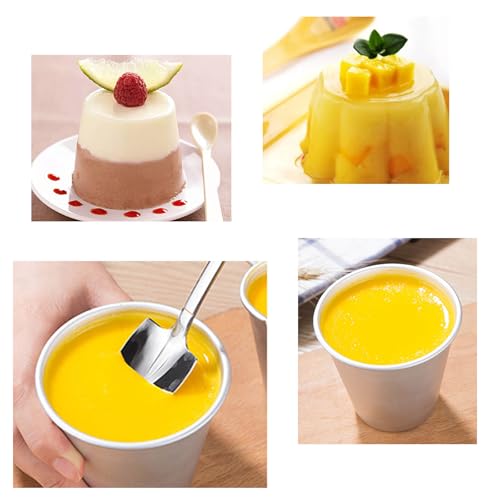 image for MGGi 6 Packs Popover Pan, Aluminium Pudding Tin Cup Baking Maker, Indi