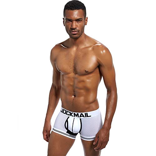 JOCKMAIL Boxer Men Mesh U Pouch Underwear Underpants Cueca Cotton Pants Trunks Boxer Shorts2