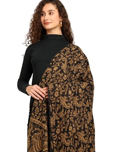 Image of KE KANHA EXPORTS shawl for women winter|stole for women|shawls for women|warm winter wrap|multicolor|Over Size|215cmx190cm|Thread Work