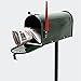 Cassetta delle lettere stile americano Verde Cassetta postale con supporto abbinato