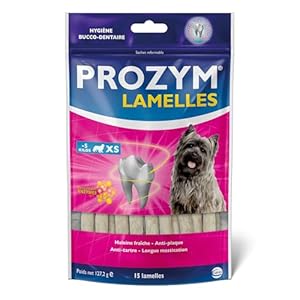 Prozym 15 Lamelles pour Chiens – Soin Dentaire à mâcher – N°1 chez Les vétérinaires – Haleine fraîche – Anti-tartre – Anti-Plaque – Gencives saines (XS)
