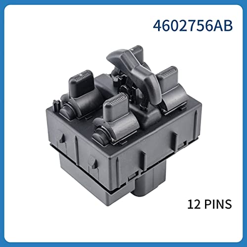 Interrupteur de vitre robuste pour Jeep Wrangler bouton double code OE 4602756AA - 2