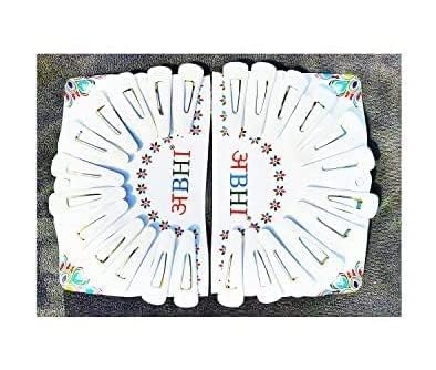 Tic Tac White Colour hair pins beauty salon tic tac hair clip hairdressing for women and girls (Color: White, 24 PCS)-image-6