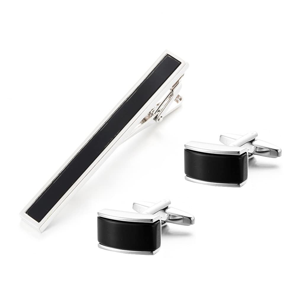 RWRAPS Set di Gemelli con Clip per Colletto Gemelli con Clip per Colletto Accessori per Gemelli per Camicia Gemelli con Clip per Colletto (D 1)