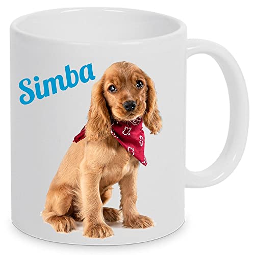 Ocadeau Mug Blanc céramique personnalisé Photo - Mug imprimé Blanc Brillant en céramique - Tasse Personnalisable Photo avec Anse et intérieur Blanc Cover