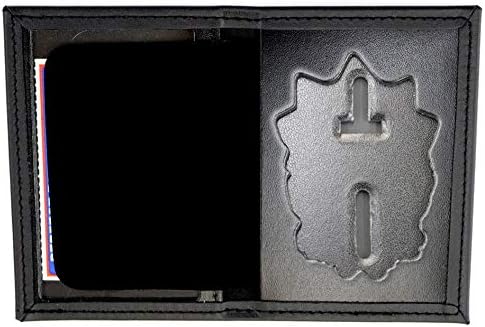 Dress Leather Badge and ID Case for NY City Police Captain (Cutout PF64)