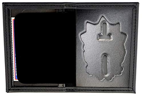 Insignia de cuero para vestido y funda portaplaca de policía de NY