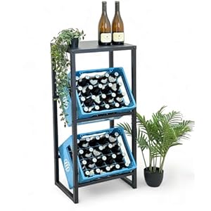 DanDiBo Getränkekistenregal für 2 Kisten