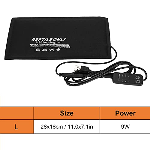 Alfombrilla calefactora USB para reptiles tamaño grande miniatura 2