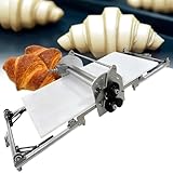 Ymnogjie Macchina da Tavolo Pieghevole per Pasta Sfoglia,Sfoglia e Spessore Regolabile da 2 a 30 mm,Sfogliatrice Pasticceria Elettrico in Acciaio Inox per la Cottura