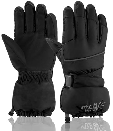 SOBEAU Ski Handschuhe Kinder Winterhandschuhe, Wasserdicht, Warme...