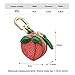 Leather Fruit Purse Charm,Cute Mini Coin Purse Keychain,Strawberry Keychain Purse for Backpack Decoration Gifts for Girl Women (Strawberry)