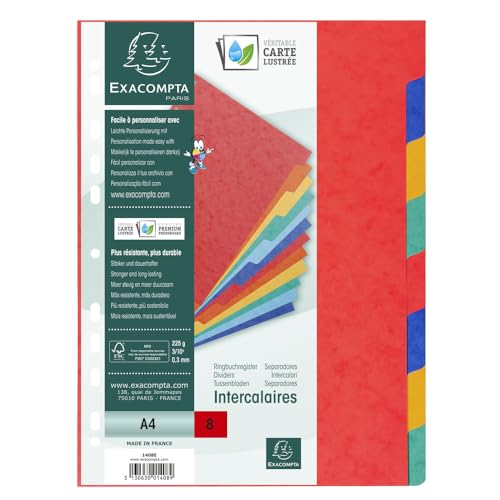 Intercalaires Exacompta A4 pour organiser efficacement vos dossiers de bureau - 5