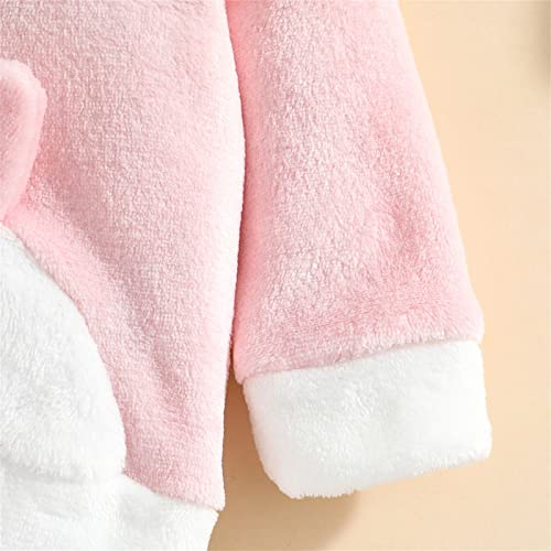 Mercatoo Conjunto de calça com capuz de coelho fofo para bebês meninas outono inverno bebê recém-nas
