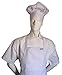 Chefskin Adult Chef White 2X XXL Chef Set (Apron+hat) Adjustable, Ultra Lite Fabric