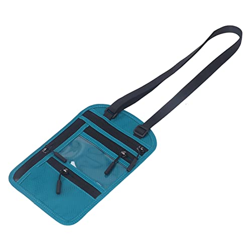 Carteira de Pescoço Com Bloqueio, Material de Nylon, Várias Funções, Carteira de Pescoço, Cinto de O