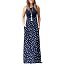 Polka Dot White Navy