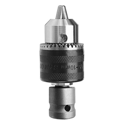 Yakamoz 1.5-10Mm 1/16" - 3/8" Capacity Key Drill Chuck For Air Impact Wrench Converter Conversion Tool | 1/2 Inch Socket Square Female Adapter #TOP2