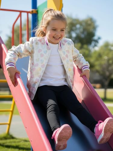 Girls Lightweight Bomber Jacket – Zip-Up Style with Pockets for Kids2