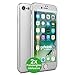 Produktbild CASYLT iPhone 7 & iPhone 8 Hülle [inkl. 2X Panzerglas] 360 Grad Fullbody Premium Handy-Hülle Silber kompatibel für iPhone 7/8 Komplettschutz Hülle