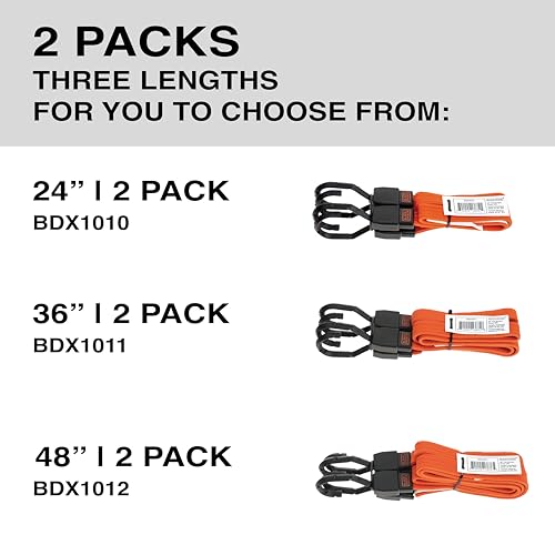 BLACK+DECKER 24" Flat Bungee Straps, 2-Pack - image 7