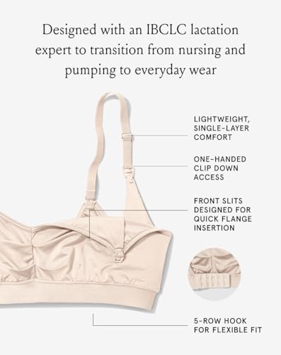Image of Bodily The Do Anything Nursing Bra for Breastfeeding & Hands Free Pumping, Wireless, Adjustable Maternity Bra