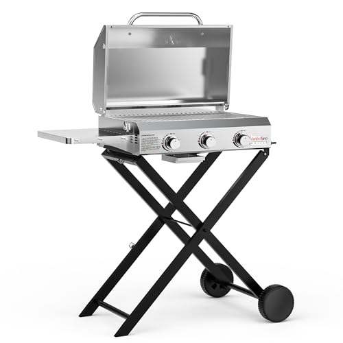 Onlyfire 3-Burner Gas BBQ with 22" Grate