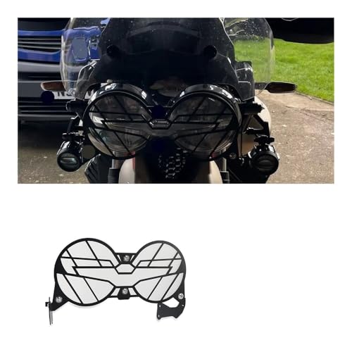 Eviter phare cassé sur Moto Guzzi V85TT filet rabattable acier - 2