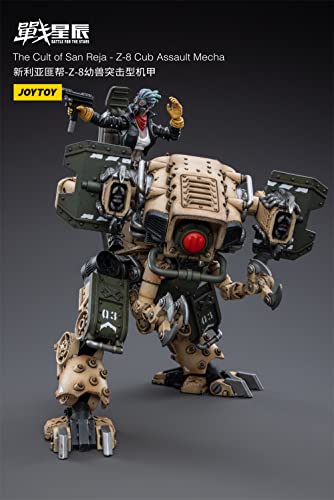 Hiplay Joytoy 1/18 Scale Science-Fiction Action Figures Full Set-Dark Source Battle For The Stars Series-The Cult Of San Reja Z-8 Cub Assault Mecha #TOP4