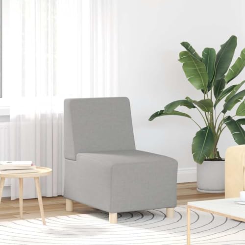 Gecheer Sillón de Tela Gris Nube 55 cm,Sillón Relax,Silla Butaca,Sofá Sillón