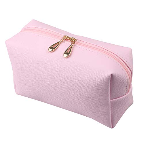 Makeup Bag Pouch Purse Organizer Waterproof Travel Cosmetic Organizer for Women Girl Medium Size (Pink)