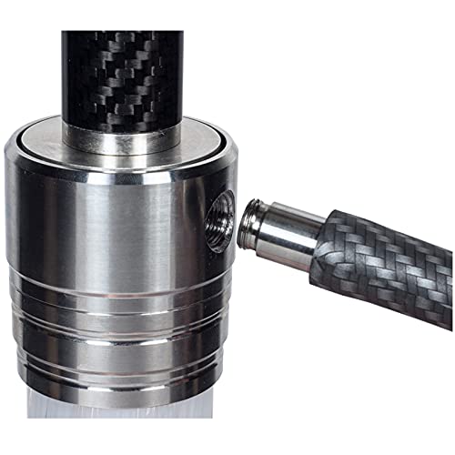 Heavensent Secret Cave Carbon Blowoff Shisha Set V2A mit Carbon Grün Hookah Klickgewinde Komplettset | Wasserpfeife… – Bild 5