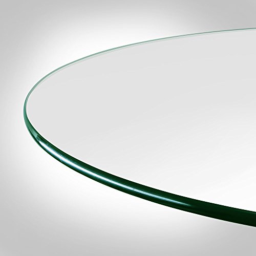 image for Dulles Glass 18 inch Round Glass Table Top - Tempered - 3/8