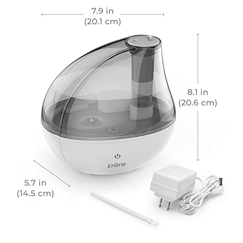 Pure Enrichment MistAire Silver Ultrasonic Cool Mist Humidifier for Bedroom, Office, Nursery & Indoor Plants - Lasts Up to 25 Hours, Whisper-Quiet Operation, Optional Night Light, & Auto Shut-Off by Pure Enrichment - Image 8