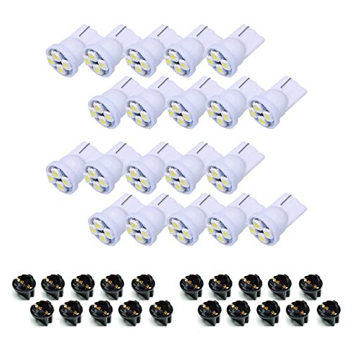 PA LED 20PCS T10 168 194 Luz Panel LED 12V Blanca miniatura 1
