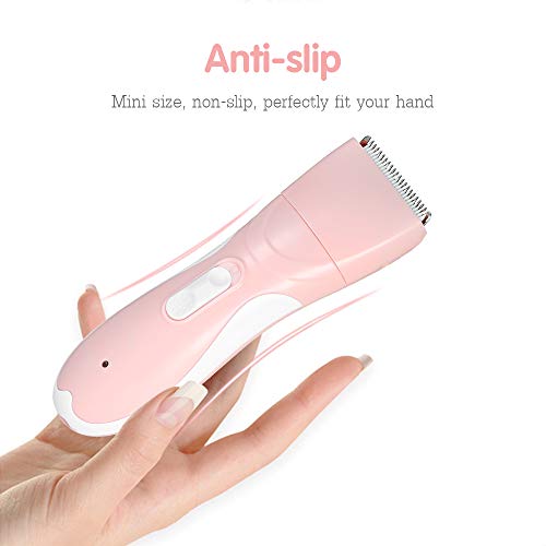 Sangmei Tosquiadeira de cabelo do bebê À Prova D 'Água Silencioso Recarregável Fácil Operação Apara