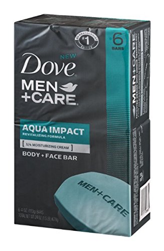 Dove Men + Care Body + Face Bars Aqua Impact - 6 ct