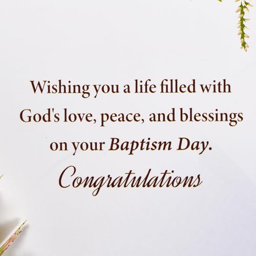 Image of Baptism Pop Up Card with Lights, 3D Musical Christening Greeting Cards | Popup Gold Cross & Dove Design, Sacred Religious Keepsake Baptism Gift Cards with Envelope for Boys Girls